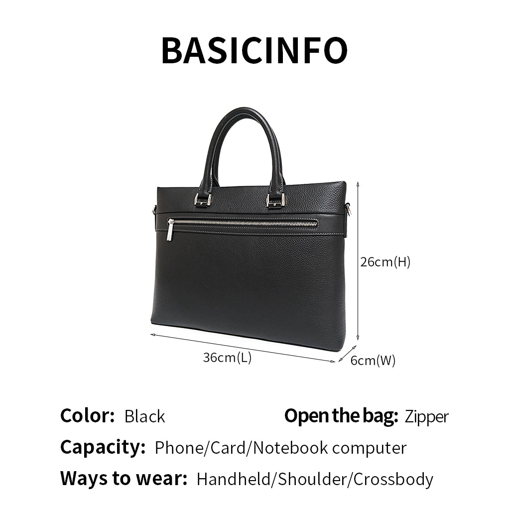 High-end genuine leather briefcase