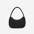 Black and white striped bag