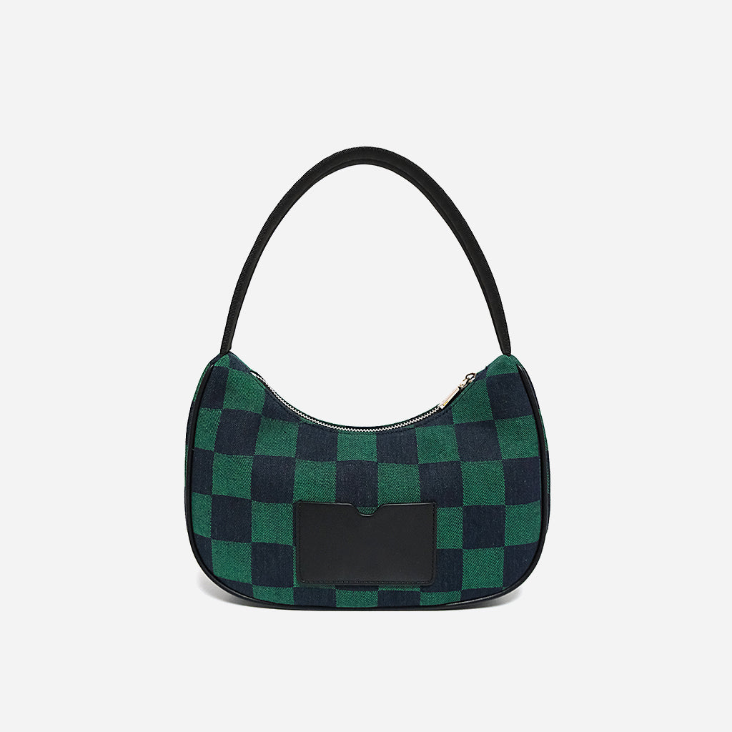 Plaid underarm bag