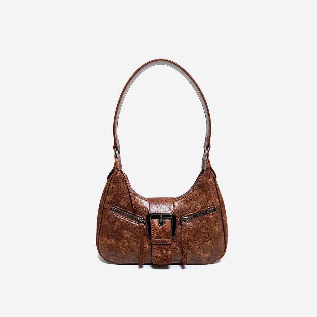 Genuine leather underarm bag