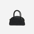 Grain leather handbag