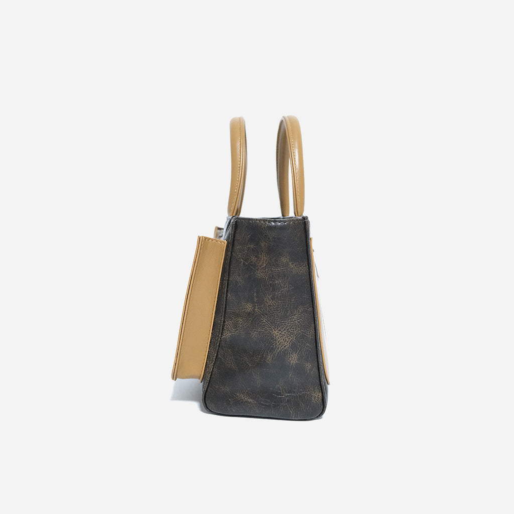 Two-tone handbag