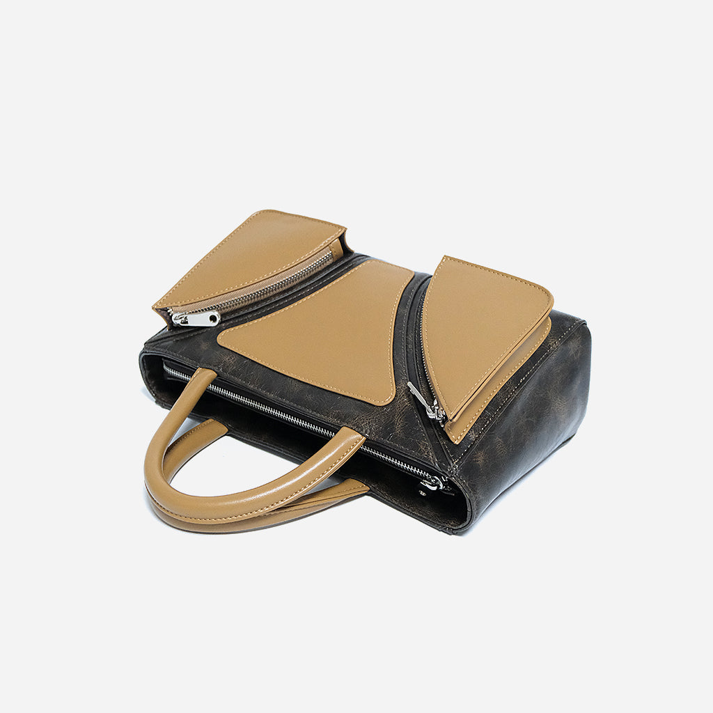 Two-tone handbag