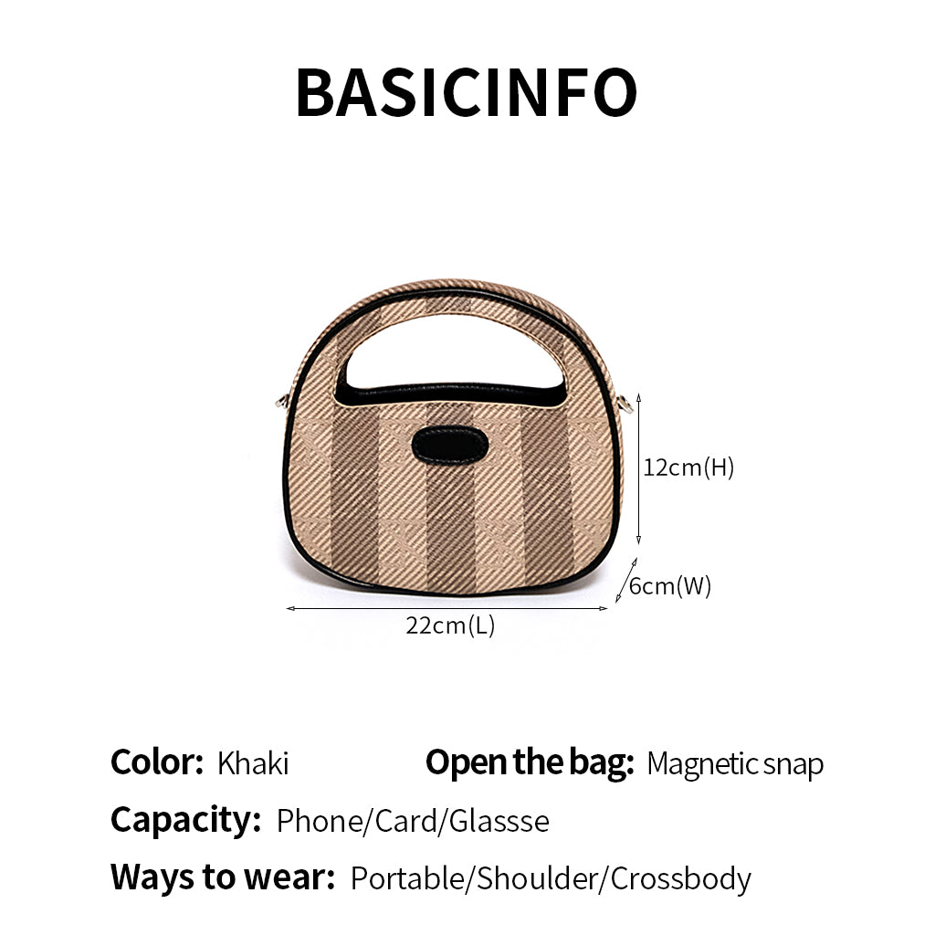 Round crossbody bag
