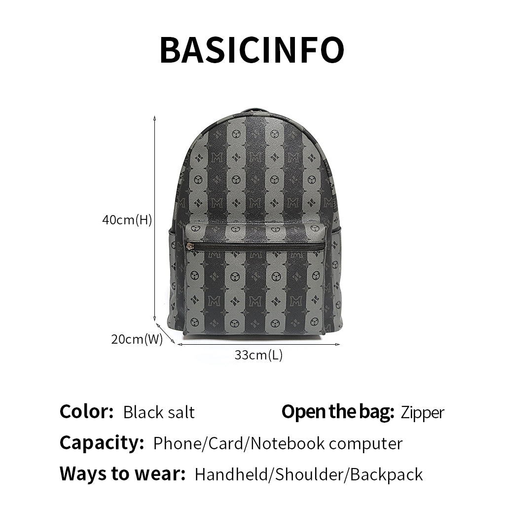 Striped backpack