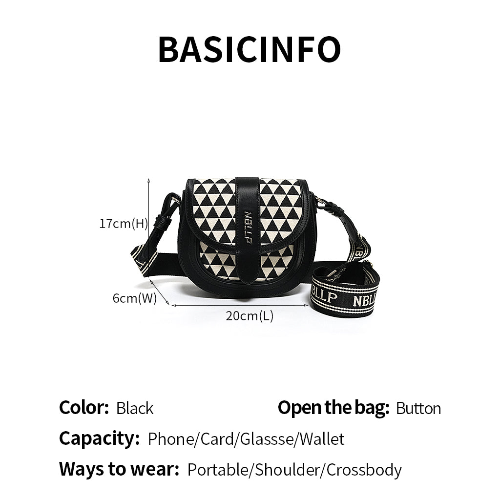 Plaid shoulder bag