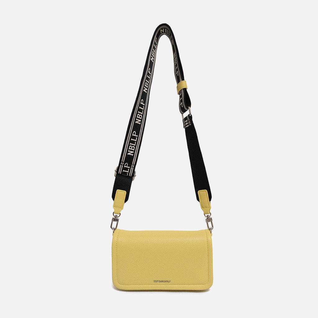Grain leather shoulder bag
