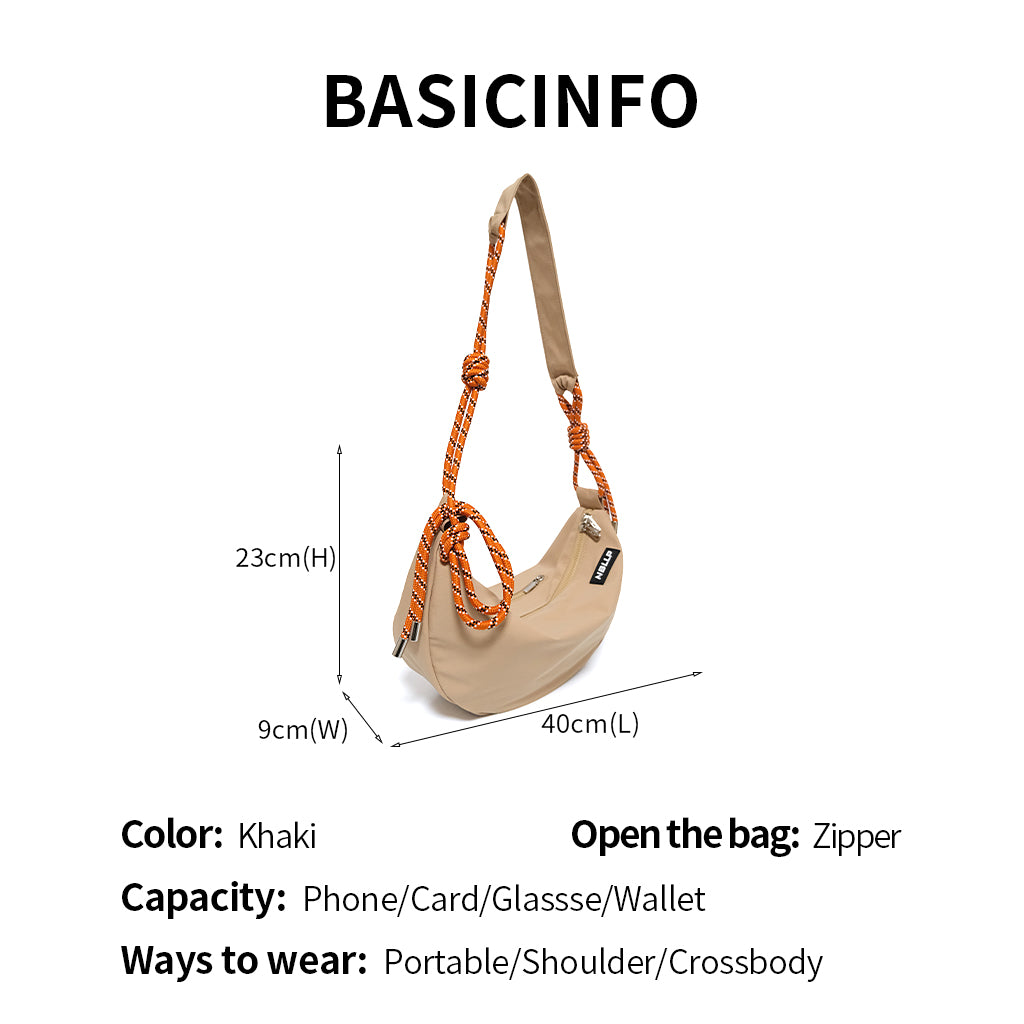 Nylon crossbody bag