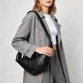 Soft croissant shoulder bag
