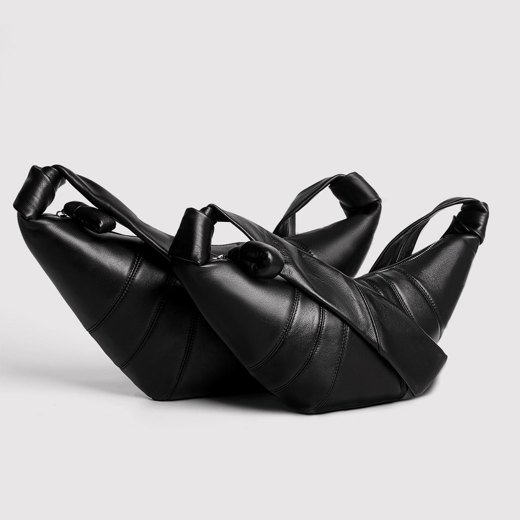 Soft croissant shoulder bag